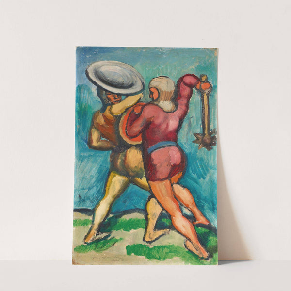 Zwei Kämpfende (1910) by August Macke