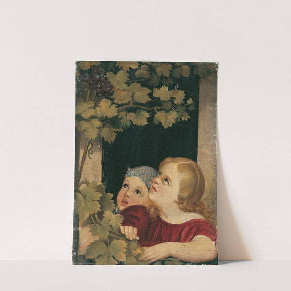 Zwei Kinder am Fenster by Maria Beatrice