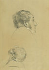 Zwei Kopfstudien zu ‘Rückkehr des Kaisers Franz aus Pressburg’ (before 1828)