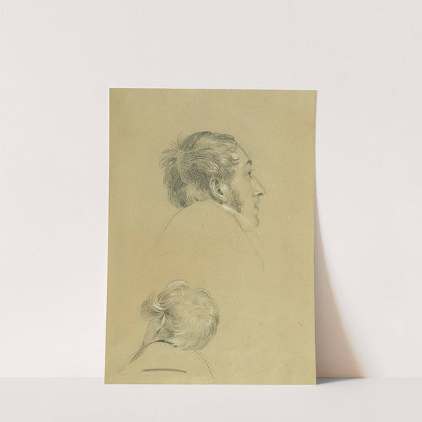 Zwei Kopfstudien zu ‘Rückkehr des Kaisers Franz aus Pressburg’ (before 1828) by Johann Peter Krafft