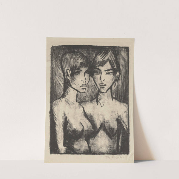 Zwei Mädchen – Halbakte by Otto Mueller