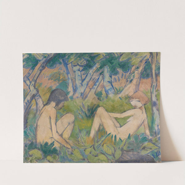 Zwei Mädchen im Walde (1923) by Otto Mueller