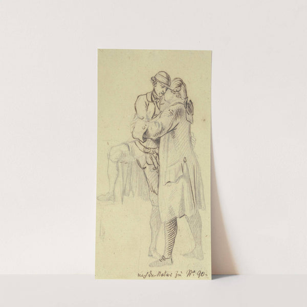 Zwei Männer nehmen Abschied voneinander (1773) by Daniel Nikolaus Chodowiecki