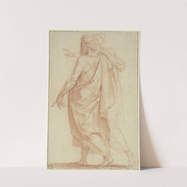 Zwei nach links schreitende Männer by Giuseppe Cesari