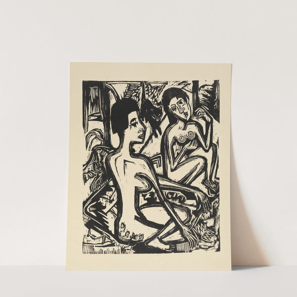 Zwei nackte Frauen im Walde (1921) by Ernst Ludwig Kirchner