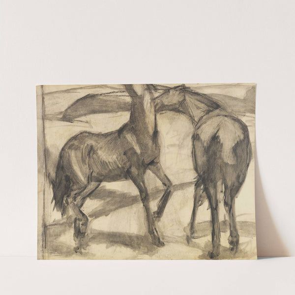 Zwei Pferde (1910) by Franz Marc