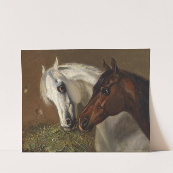 Zwei Pferdeköpfe by Emil Volkers