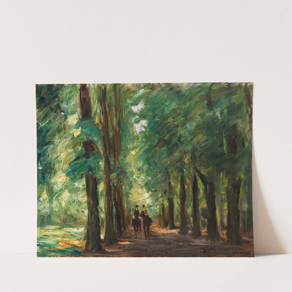 Zwei Reiter in der Allee bei Sakrow (1924) by Max Liebermann