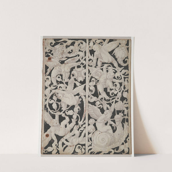 Zwei senkrechte Ornamentstreifen mit Putten in Ranken (1517) by Niklaus Manuel