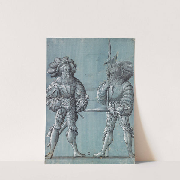 Zwei stehende Krieger by Hans Rudolf Manuel