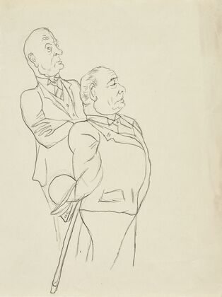 Zwei stehende Männer (1920-1925)