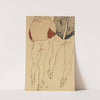 Zwei Stehende Weibliche Halbakte (Two Standing Semi-Nude Females) (1913) by Egon Schiele