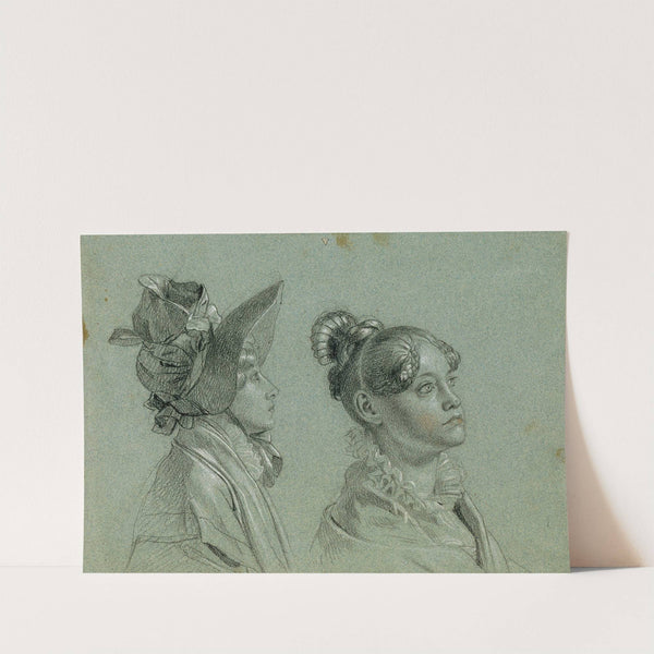 Zwei weibliche Studien zu ‘Rückkehr des Kaisers Franz aus Pressburg’ (before 1828) by Johann Peter Krafft