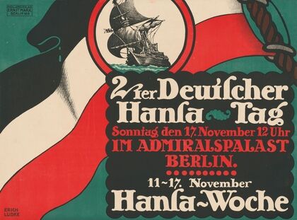 Zweiter Deutscher Hansa-Tag. Admiralspalast Berlin. Hansa-Woche (1912)