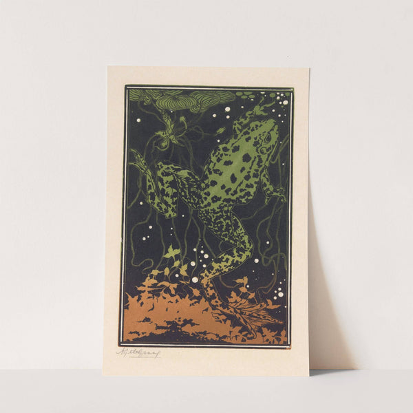 Zwemmende kikker (1887 - 1924) by Julie de Graag