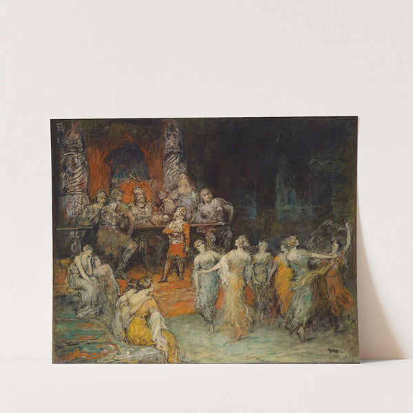 Zwergenkönig Laurin Am Hof Des Dietrich Von Bern by Ferdinand Leeke
