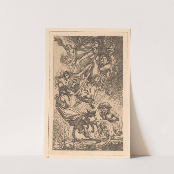 Zwevende mensen, fantasiewezens en katten. by Johannes Josephus Aarts