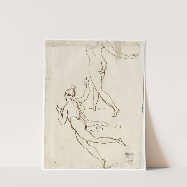 Zwevende vrouw by David Humbert de Superville