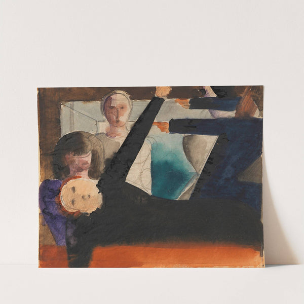 Zwiegespräch (Anklage) by Oskar Schlemmer