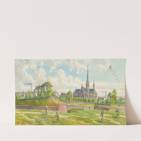 Zwischen Westbahn und Mariahilfer Linie (Blick auf den Linienwall) by Franz Gerasch