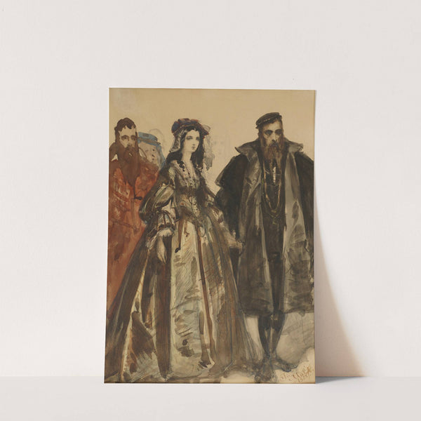 Zygmunt II August and Barbara by Jan Matejko