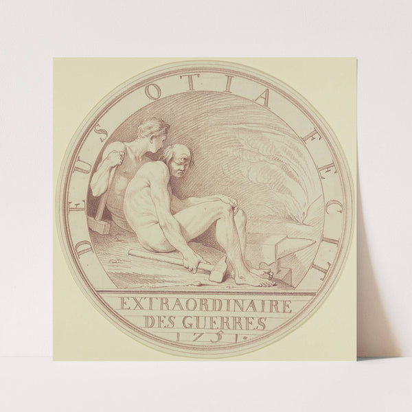 Zyklop in der Schmiede des Vulkan (ca 1751) by Edmé Bouchardon