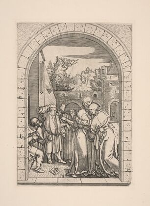 03 The Meeting of Joachim and Anne at the Golden Gate (1504–1505)