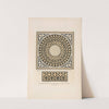 1. Luftfensterchen m Mosaik - Einfassung an dem Grabgebäude des Ibrahim Aga, 2. Eingelegter Sturr über einem zu der Moschee des Ibrahim Aga gehören den Portal by Friedrich Maximilian Hessemer