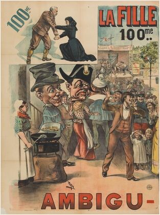 100.me, La Fille du garde-chasse, 100.me, immense succès, Ambigu (1901)