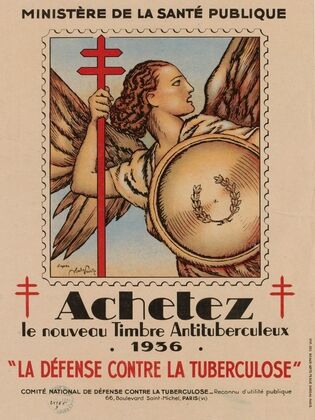 10e Campagne nationale du timbre antituberculeux 1936 (1936)