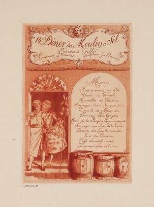 14e dîner du Moulin à Sel, le 12 avril 1906, sous la présidence de Gallet (1906)