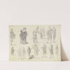 16 figure studies by Johann Ludwig Ernst Morgenstern