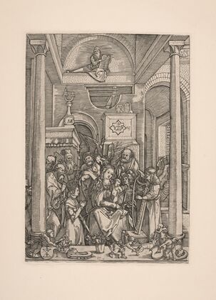 17 The Virgin Worshipped by Angels and Saints (1504–1505)