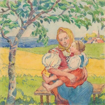 18. – In Mother’s Arms