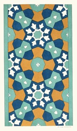 18 plates of ornamental tiles from the Afghan Boundary Commission Pl 01