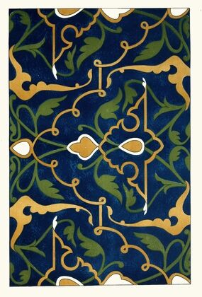 18 plates of ornamental tiles from the Afghan Boundary Commission Pl 15