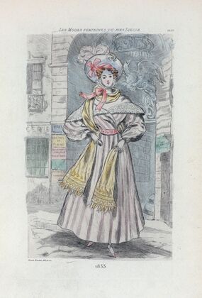 1833 [Women’s fashion in nineteenth-century Paris]