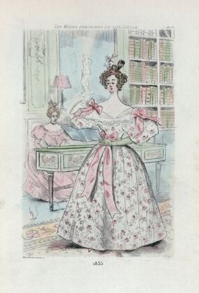 1835 [Women’s fashion in nineteenth-century Paris]