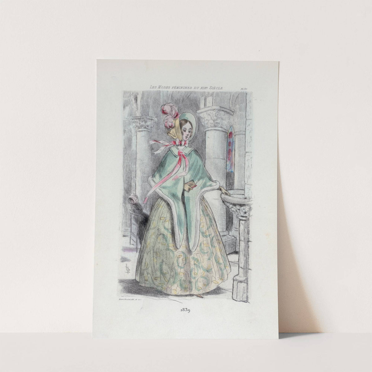 1839 [Women's fashion in nineteenth-century Paris] by Henri Boutet