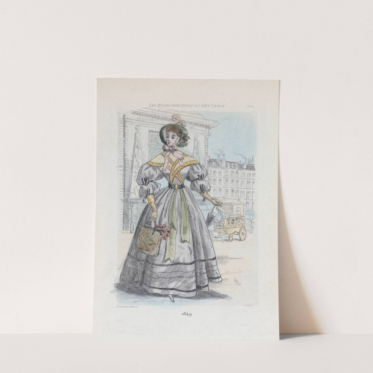 1849 [Women's fashion in nineteenth-century Paris] by Henri Boutet