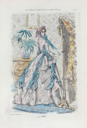 1863 [Women’s fashion in nineteenth-century Paris]