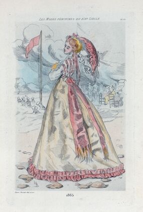 1865 [Women’s fashion in nineteenth-century Paris]