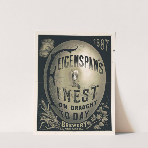 1887, Feigenspan&#039;s finest on draught today by Herman Bartsch