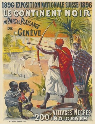 1896-Exposition nationale suisse-1896. Le Continent noir au parc de Plaisance de Genève (1896)