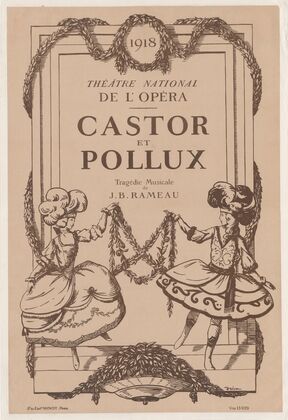 1918 Théâtre national de l’Opéra. Castor et Pollux (1918)