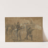 1st Maine Cavalry Skirmishing (1863) by Alfred Rudolph Waud