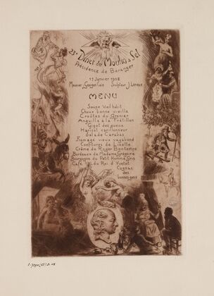 23e dîner du Moulin à Sel, le 17 janvier 1908, sous la présidence de Béranger (1908)