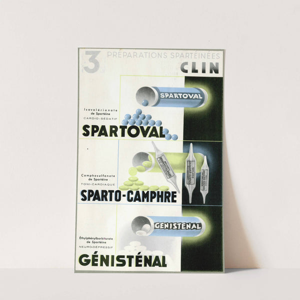 3 préparations spartéinées (1910-1950) by Laboratoires Clin, Comar &amp; Cie