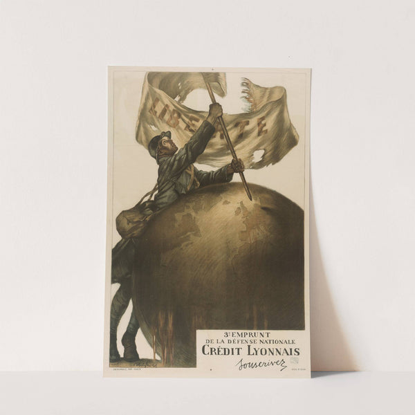 3e Emprunt de la Défense Nationale. Crédit Lyonnais. Souscrivez (1917) by Abel Faivre