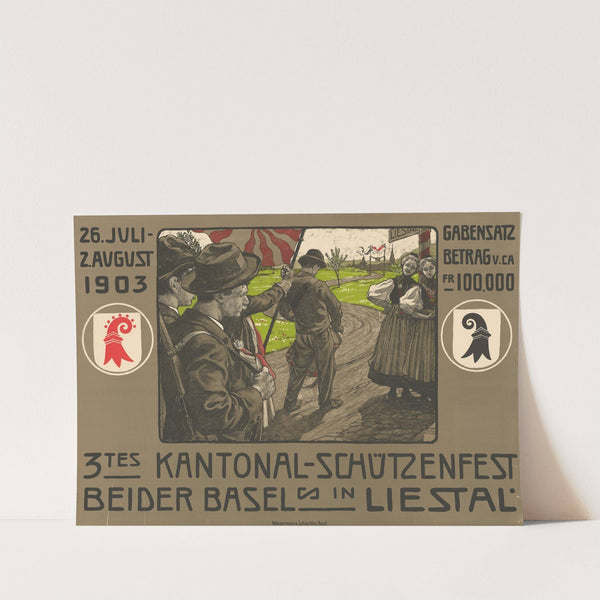 3tes Kantonal-Schützenfest beider Basel in Liestal (1903) by Burkhard Mangold